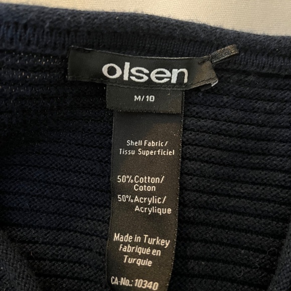 Olsen size M blue cardigan - Picture 14 of 14